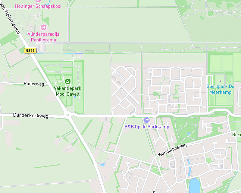 Een kaart met de locatie van AniCura De Woldberg - Havelte (PERMANENT GESLOTEN)