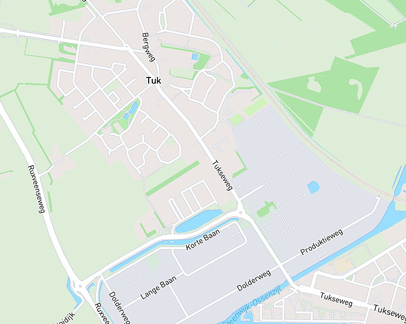 Een kaart met de locatie van AniCura de Woldberg - Steenwijk - Kaasweg