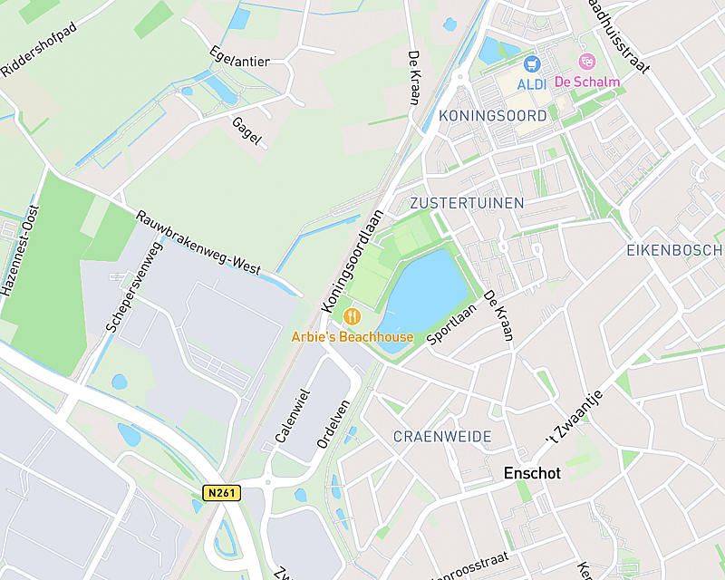 Een kaart met de locatie van AniCura Dierenziekenhuis Tilburg