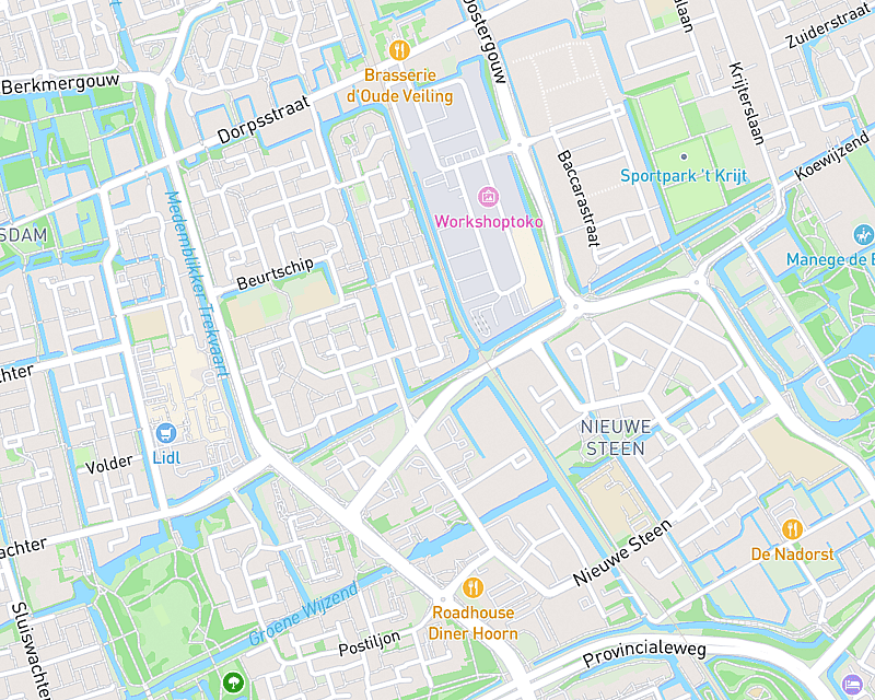 Een kaart met de locatie van AniCura West-Friesland - Hoorn
