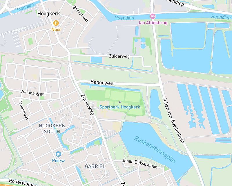 Een kaart met de locatie van AniCura DC Hopmans - Hoogkerk