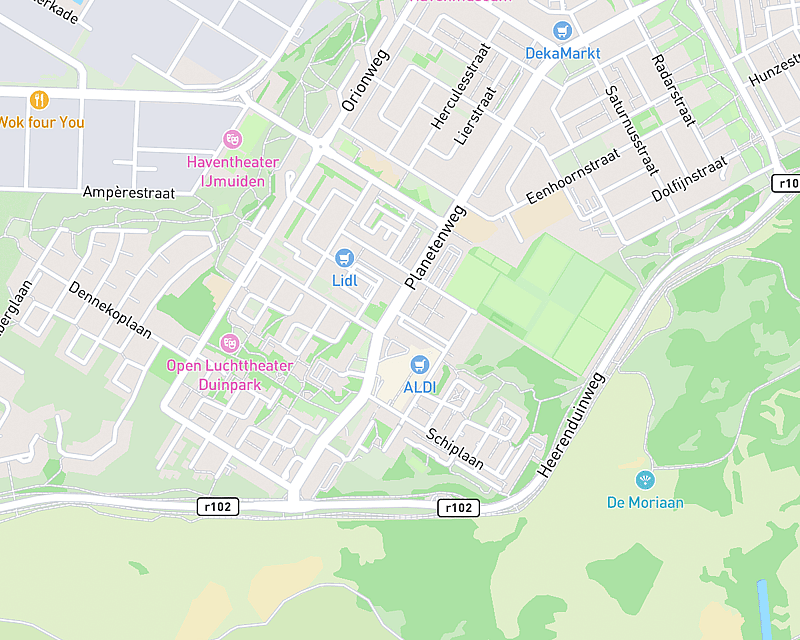 Een kaart met de locatie van AniCura IJmond - IJmuiden