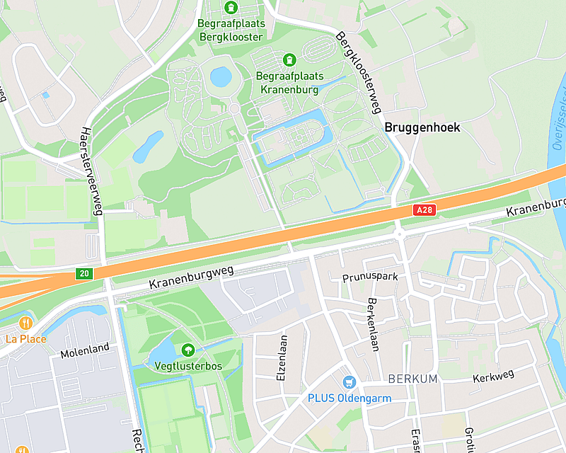 Een kaart met de locatie van AniCura de Tweede Lijn - Zwolle