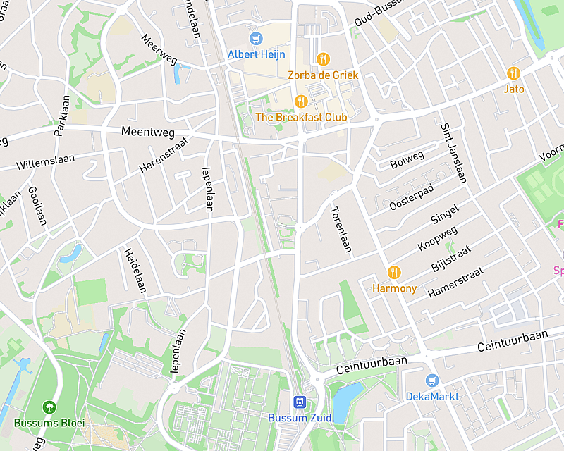 Een kaart met de locatie van AniCura Naarden-Bussum