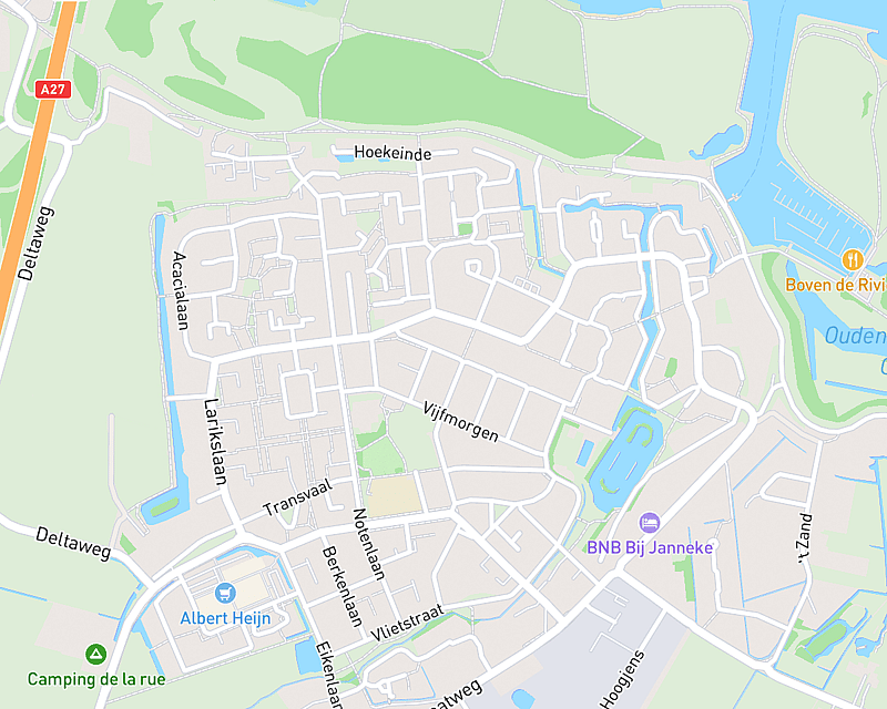 Een kaart met de locatie van AniCura Dierenkliniek Sleeuwijk