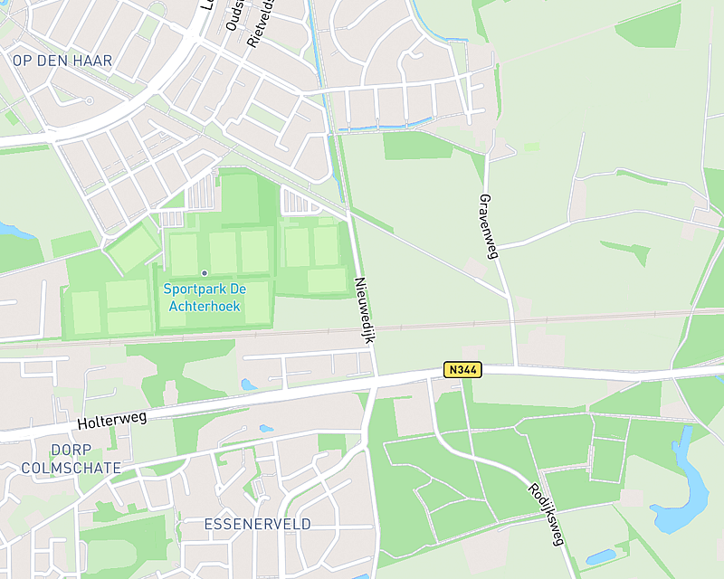 Een kaart met de locatie van AniCura Deventer