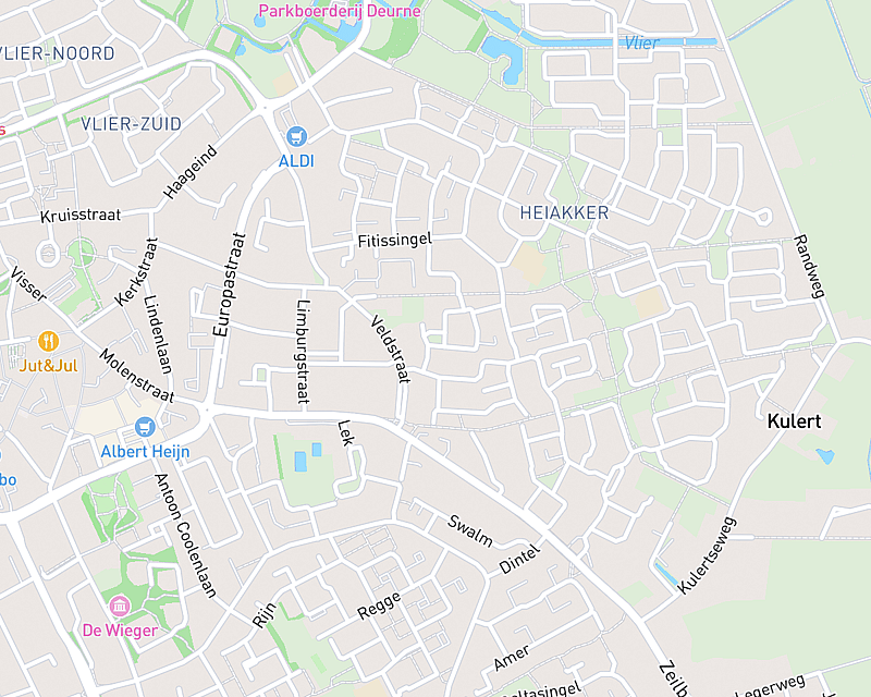 Een kaart met de locatie van AniCura Deurne