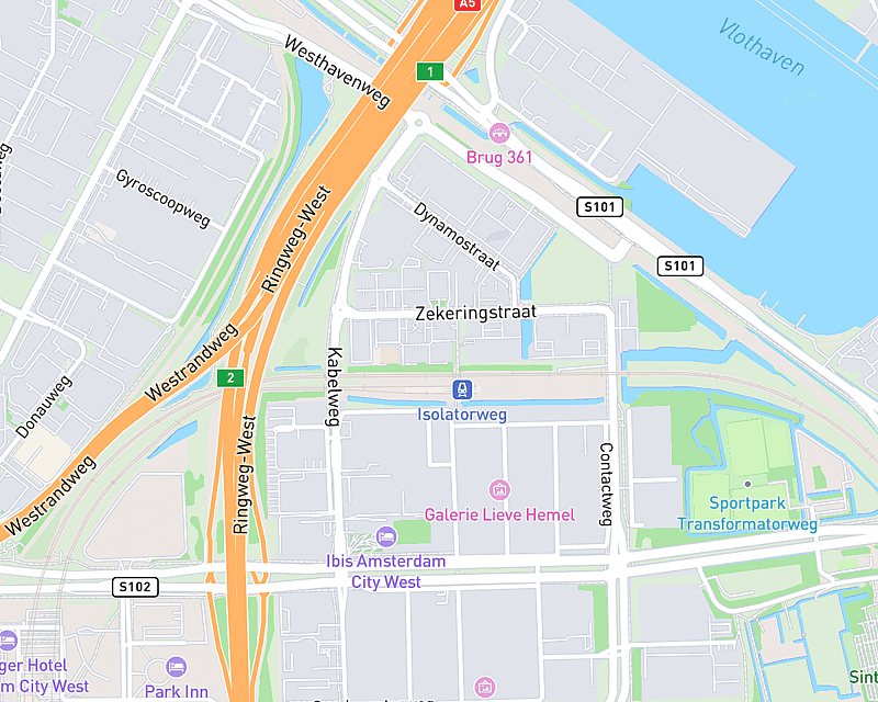 Een kaart met de locatie van Medisch Centrum voor Dieren - Amsterdam