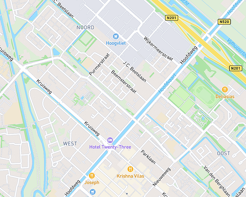 Een kaart met de locatie van AniCura Hoofddorp - Hoofdvaart