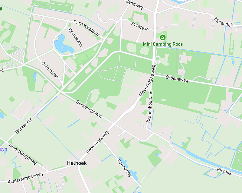 Een kaart met de locatie van AniCura Dierenkliniek Het Overbosch - Oostvoorne