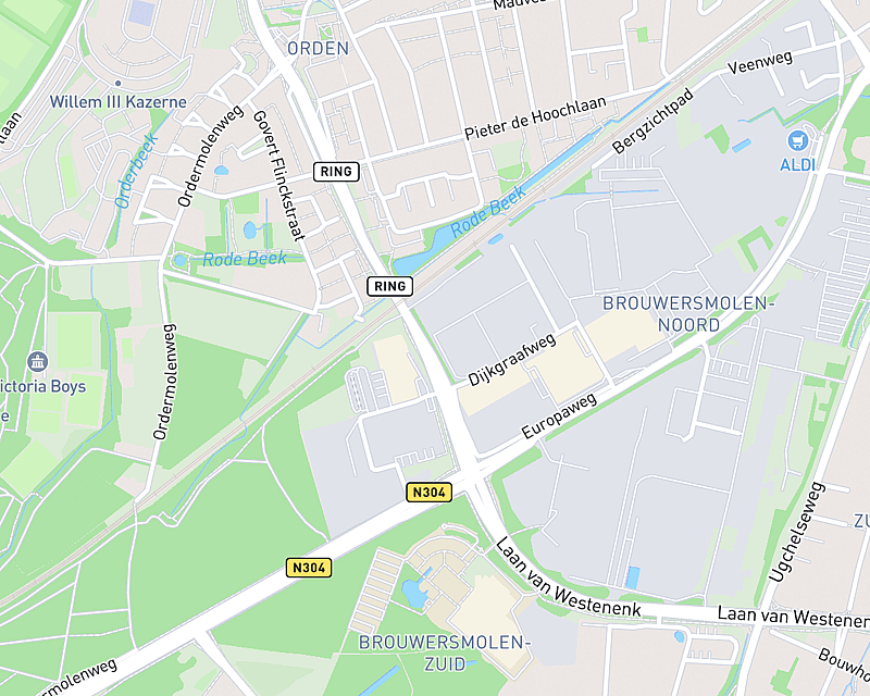 Een kaart met de locatie van AniCura Apeldoorn