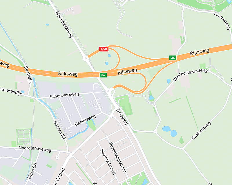 Een kaart met de locatie van AniCura Dierzorg - Heinkenszand