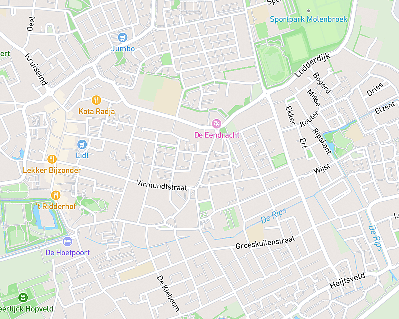 Een kaart met de locatie van AniCura Gemert