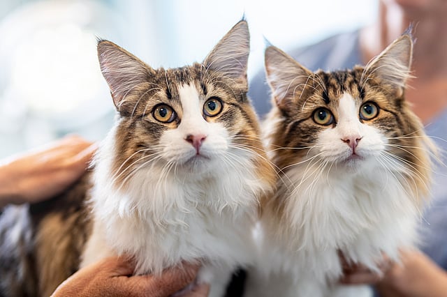 katten in dierenkliniek
